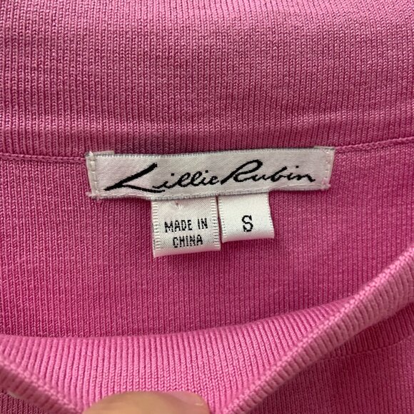 Lillie Rubin Pink Soft Knit Top - Picture 4 of 4